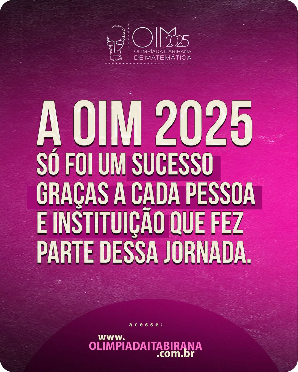 Post do Instagram OIM 1